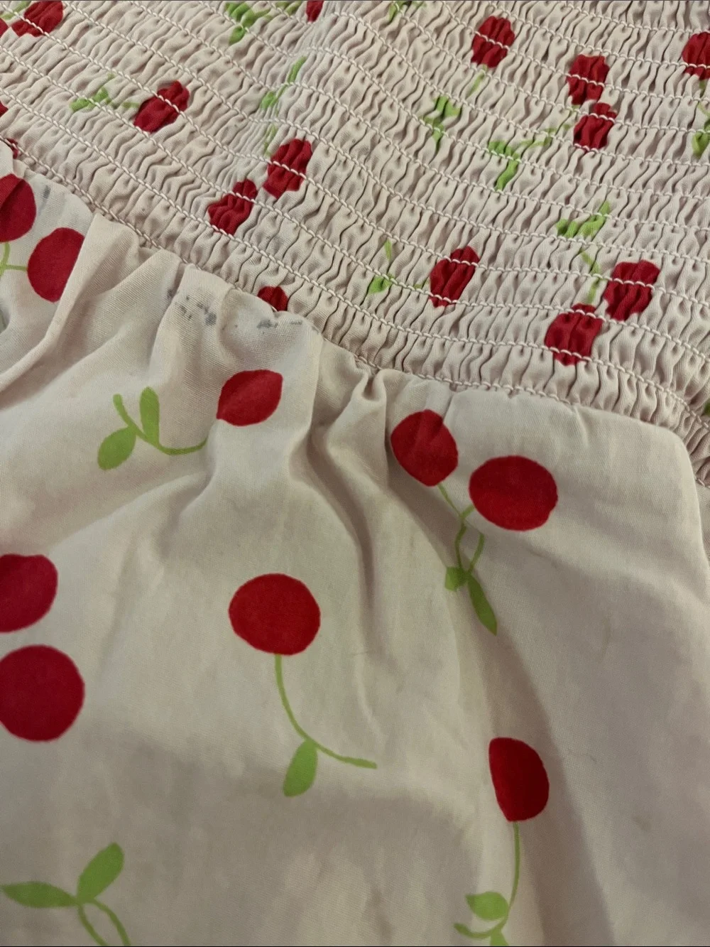 Gymboree Pink Cherry Smocked Dressy Top